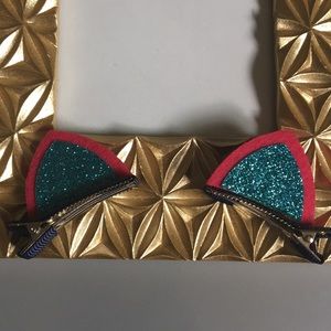 5/$25 cat ear hair clips